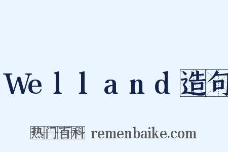 Welland造句是什么意思的图片